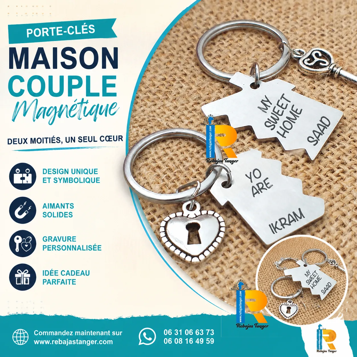 Cadeau personnalisé pour couple Maroc